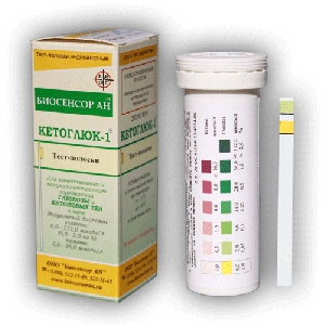 Тест-полоски Кетоглюк-1 №50 для определения глюкозы/кетона в моче