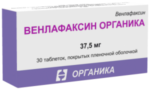 Венлафаксин Органика табл.п.п.о. 37,5мг. №30