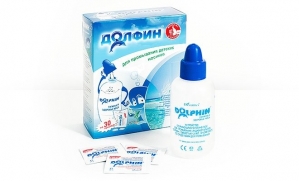 Долфин устройство для промывания носа +30 пакетиков для детей