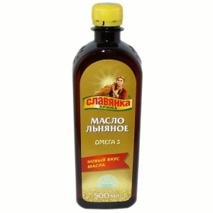 Льняное масло Омега-3 славянка Арина 500мл.