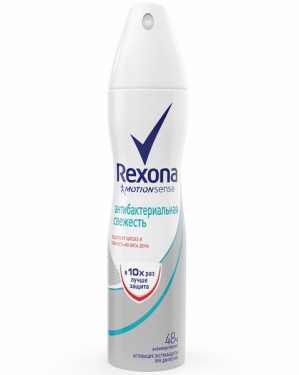 РЕКСОНА Аэрозоль дезодорант Антибактериальная свежесть 150мл. (REXONA)