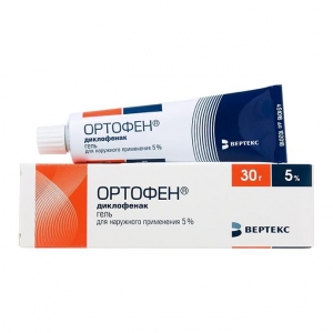 Ортофен Вертекс гель д/наруж. прим. 5% туба 30г
