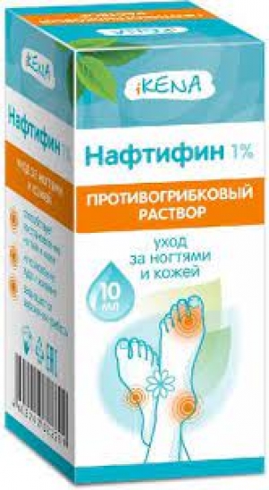 Икена Нафтифин р-р противогрибковый 1% 10 мл. (Асна)