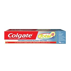 Зубная паста Колгейт Тотал 12 Профессиональная чистка 75 мл.