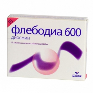 Флебодиа табл.п.п.о. 600 мг. №15