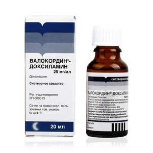 Валокордин-Доксиламин капли д/приема внутрь 25мг/мл. фл. 20мл.
