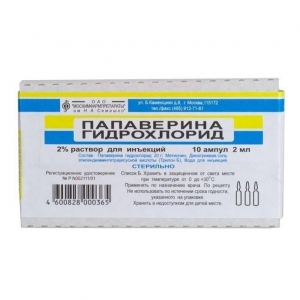 Папаверина гидрохлорид р-р д/ин. 2% амп. 2мл. №10