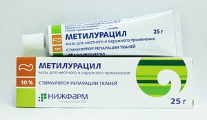 Метилурацил Нижфарм мазь д/наруж. прим. 10% туба 25г