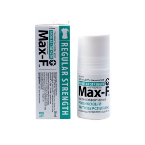 MAX-F антиперспирант 15% 50мл высокоэффективный для подмышечных впадин