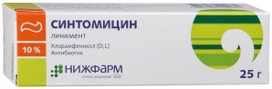 Синтомицин линимент Нижфарм 10% туба 25г