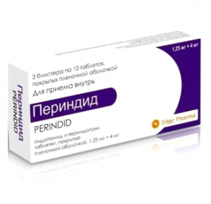 Периндид табл.п.п.о. 1,25 мг.+4 мг. №30 (Асна)