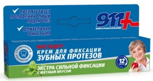 911 Мостадент крем для фиксации зубных протезов 40 мл.