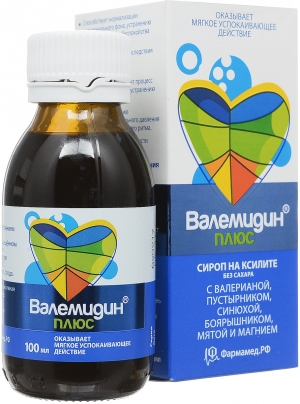 Валемидин плюс сироп без сахара 100 мл. (БАД)