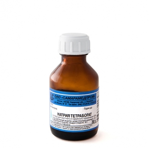 Натрия тетраборат р-р в глицерине 20% фл. 30г