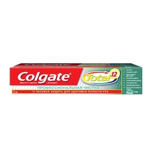 Зубная паста Колгейт Тотал 12 Профессиональная чистка гель 75 мл.