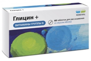 Глицин+Витамины гр. В Реневал табл. д/рассас. по 130мг. №60 (БАД)