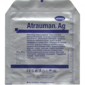 Повязка Aтрауман AG мазевая с серебром 10*10см