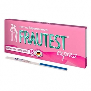 Тест FRAUTEST Express для определения беременности ультрачувствительный №1
