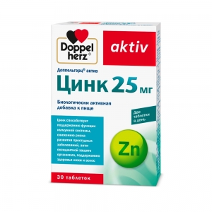 Доппельгерц Актив Цинк 25 мг. табл.по 360 мг. №30 (БАД)