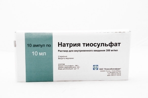 Натрия тиосульфат р-р д/ин. 30% амп 10мл. №10